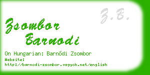 zsombor barnodi business card